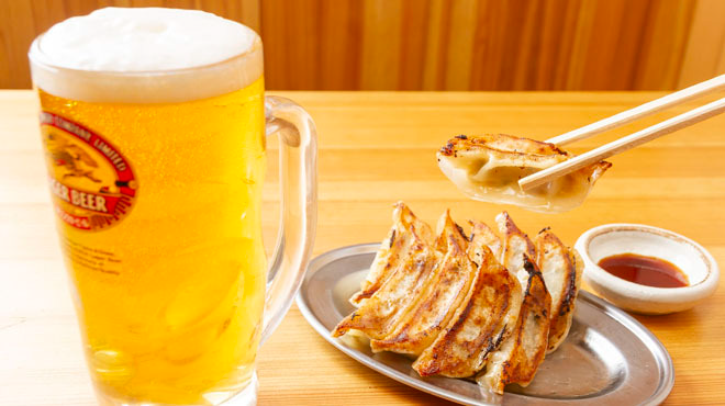 堂山餃子肉巻き餃子&ビール