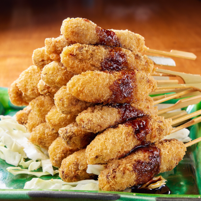 牛串揚げピラミッド