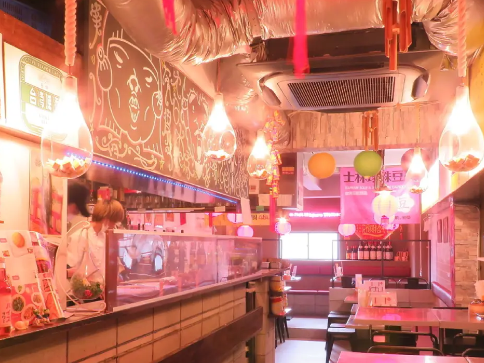 台湾夜市の店内写真